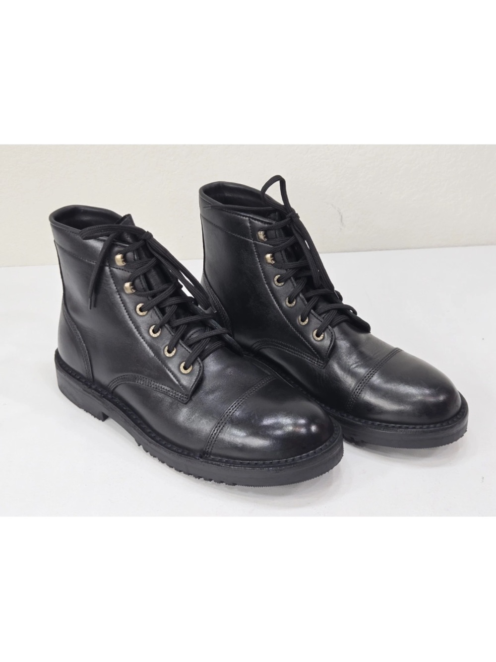 Jim Green 719 Frog Grip Sole Black Leather Toe Cap UK 12/US 13 Mens